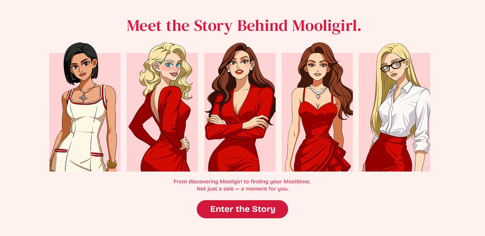 Interactive Mooligirl brand story card exploring self-care and intimate wellness